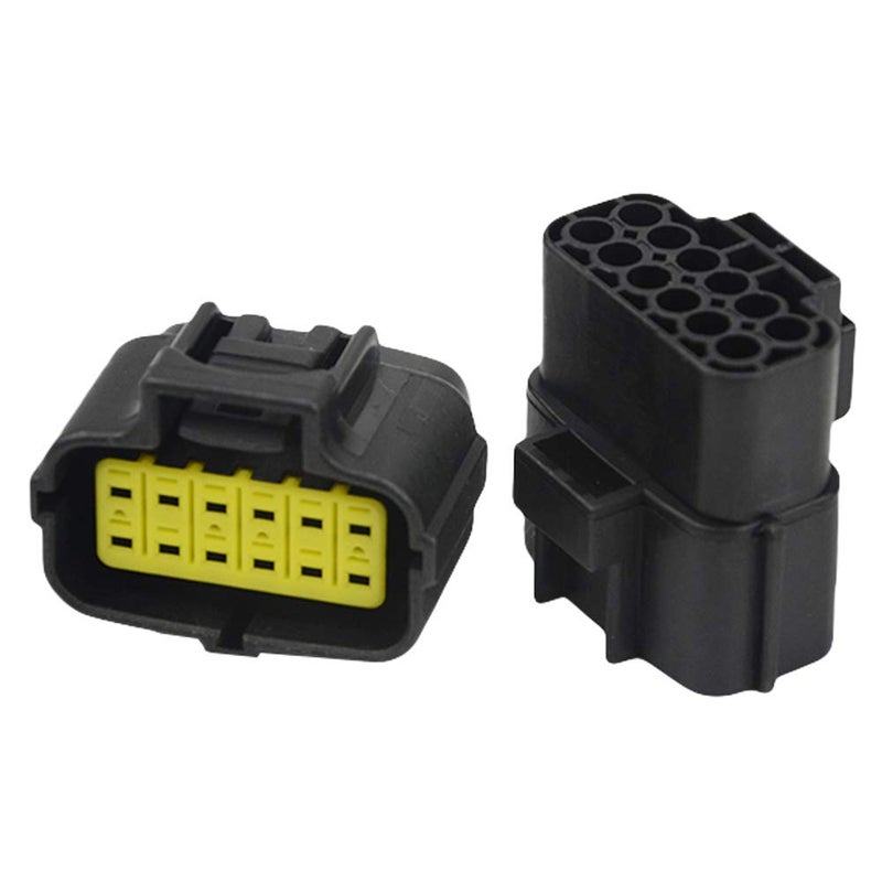 WMYCONGCONG 3 Kits 12 Pin Way Waterproof Electrical Connector Plug for Car Automotive (12 Pin) - Image 2